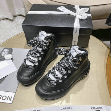 シャネル CHANEL 26-CHJ23021P 2023年春季最新入荷 スニーカー レースアップシューズ カジュアルシューズ レディースシューズ スポーツシューズ 　厚底