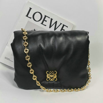 ロエベ LOEWE GH-LE9801BK　2023年最新入荷 パファー-ゴヤバッグ ミニバッグ シャイニーナパラム 斜め掛け ショルダーバッグ クロスボディバッグ レディースかばん
