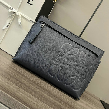 ロエベ LOEWE GH-LE11038BK　2023年最新入荷 ストラップ付き Tポーチ 手持ちかばん クラッチバッグ メンズかばん カーフレザー