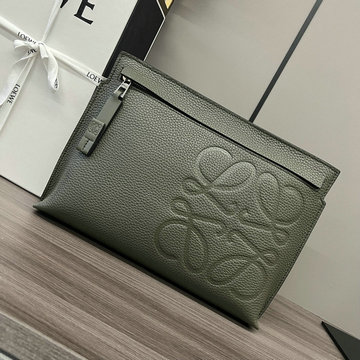 ロエベ LOEWE GH-LE11038MG　2023年最新入荷 ストラップ付き Tポーチ 手持ちかばん クラッチバッグ メンズかばん カーフレザー