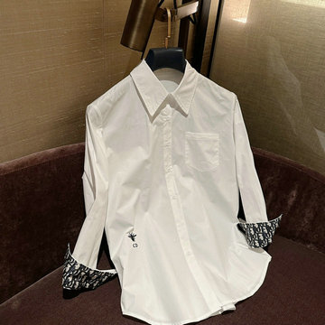 商品名称：クリスチャンディオール CHRISTIAN DIOR MS-CCCD23001　2023年春夏最新入荷 ブラウス ハチシャツ ロングスリーブ ワイシャツ コットンポプリン ボタンクロージャー