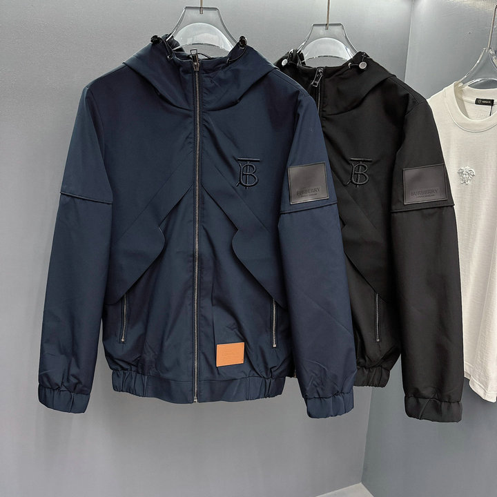 商品名称：バーパリー BURBERRY MS-JKBR23004　2023年春夏最新入荷 ロングスリーブ ジャケット フルジップ ジャケット フード付き トップスコート 長袖 アウターコート