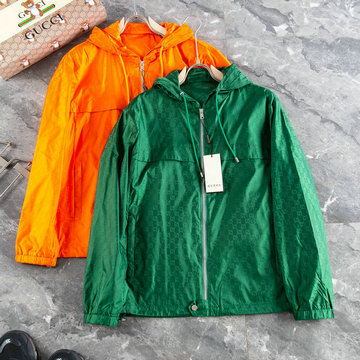 商品名称：グッチ GUCCI MS-JKGG23004　2023年春夏最新入荷 ロングスリーブ ボンバージャケット フルジップ ジャケット フード付き トップスコート 長袖 アウターコート