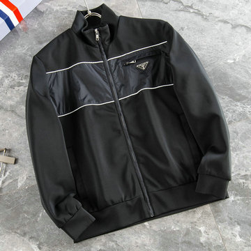 商品名称：プラダ PRADA MS-JKPD23005　2023年春夏最新入荷 ロングスリーブ ボンバージャケット フルジップ ジャケット トップスコート 長袖 メンズ アウターコート