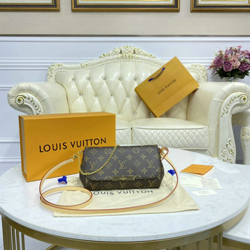 ルイヴィトン LOUIS VUITTON 057-M40717　2020年最新入荷 フェイボリット PM ポーチ クラッチバッグ ショルダーバッグ チェーンウォレット モノグラムキャンパス