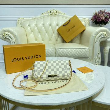 ルイヴィトン LOUISVUITTON 057-N41277　2020年最新入荷 フェイボリット チェーンウォレット ポーチ ショルダーバッグ ダミエアズールキャンパス