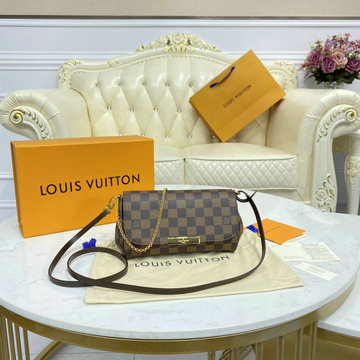 ルイヴィトン LOUISVUITTON 057-N41276　2020年最新入荷 フェイボリットPM クラッチバッグ ポーチ ショルダーバッグ アクセサリー ダミエエベヌキャンパス