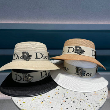 クリスチャンディオール CHRISTIAN DIOR MS-MZCD23004　2023年最新入荷 ディオールロデオ ブリムハット ストローハット 帽子 ワイドブリムハット