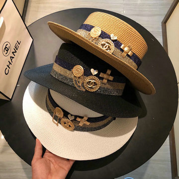 シャネル CHANEL MS-MZCH23002　2023年最新入荷 ディオールロデオ ブリムハット ストローハット 帽子 ワイドブリムハット