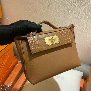 エルメス HERMES 063-HE2424TEJJZ 2023最新入荷 ミニケリー 2424 トップハンドルバッグ トートバッグ 2way ショルダーバッグ レディースかばん TOGO革