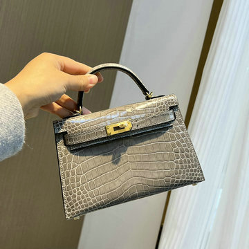 エルメス HERMES 063-HKL19EPJBH 2023最新入荷 ミニ ケリー トップハンドルバッグ トートバッグ ハンドバッグ 2way 斜め掛け ショルダーバッグ