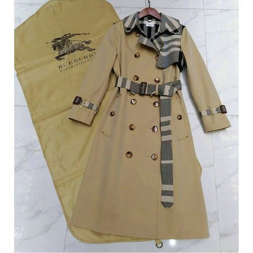 商品名称：バーパリー BURBERRY MS-WTBR23001　2023年春夏最新入荷 トレンチコート チェック柄 ロング丈 トップスコート レディース アウターコート