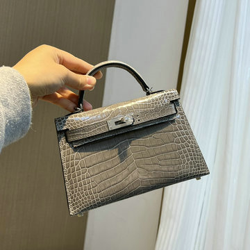 エルメス HERMES 063-HKL19EPYDH  2023最新入荷 ミニ ケリー トップハンドルバッグ トートバッグ ハンドバッグ 2way 斜め掛け ショルダーバッグ