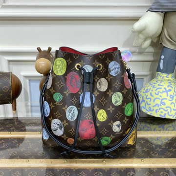 商品名称：ルイヴィトン LOUISVUITTON 057-M45956　2023年最新入荷 ネオノエ BB バケットバッグ ショルダーバッグ トートバッグ ドローストリングバッグ モノグラム キャンバス
