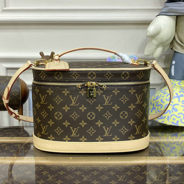 商品名称：ルイヴィトン LOUISVUITTON 057-M47280　2023年最新入荷 ニース ハンドバッグ バニティ 化粧箱 トラベル アクセサリー モノグラムキャンパス