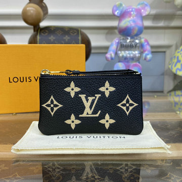 ルイヴィトン LOUISVUITTON 057-M80885　2023年最新入荷 ポシェット クレ チェーン付き 小銭入れ 財布 コインケース ジッピーウォレット モノグラム アンプラント