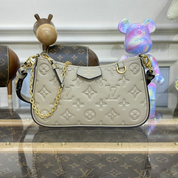 ルイヴィトン LOUISVUITTON 057-M81066H　2023年最新入荷 イージー ポーチ ホーボーバッグ チェーン ウォレット モノグラム アンプラント レザー
