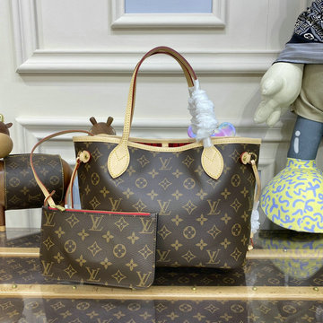 ルイヴィトン LOUISVUITTON 057-M41001　2023年最新入荷 ネヴァーフル PM トートバッグ ハンドバッグ トップハンドルバッグ レディースかばん モノグラムキャンパス
