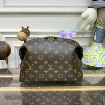 商品名称：ルイヴィトン LOUISVUITTON 057-M46458　2023年最新入荷 ポシェット コスメティック GM 手持ちかばん 化粧かばん クラッチポーチ ハンドバッグ モノグラムキャンパス