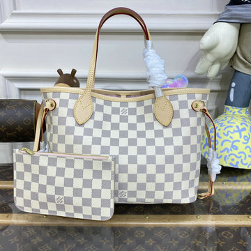 ルイヴィトン LOUISVUITTON 057-N41606　2023年最新入荷 ネヴァーフル PM トートバッグ ハンドバッグ トップハンドルバッグ レディースかばん ダミエアズールキャンパス
