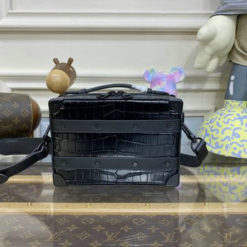 ルイヴィトン LOUISVUITTON 057-M45935EBK　2023年最新入荷 ハンドル ソフトトランク ハンドバッグ 斜め掛け ショルダーバッグ クロスボディバッグ クロコ柄