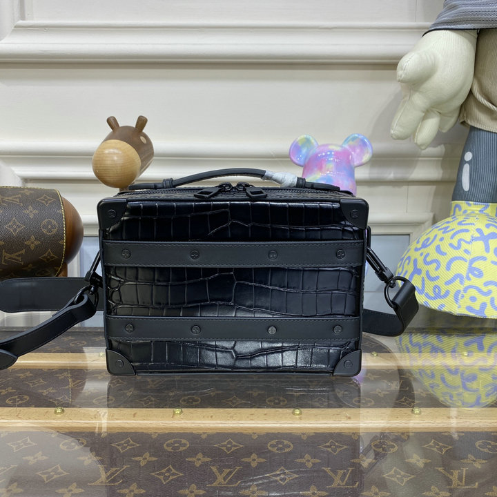 商品名称：ルイヴィトン LOUISVUITTON 057-M45935EBK　2023年最新入荷 ハンドル ソフトトランク ハンドバッグ 斜め掛け ショルダーバッグ クロスボディバッグ クロコ柄