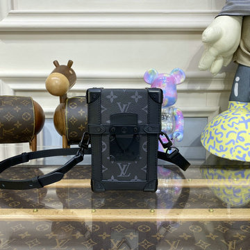 ルイヴィトン LOUISVUITTON 057-M82077　2023年最新入荷 ヴェルティカル トランク ウエアラブル ウォレット 斜め掛け ショルダーバッグ クロスボディバッグ 携帯ケース