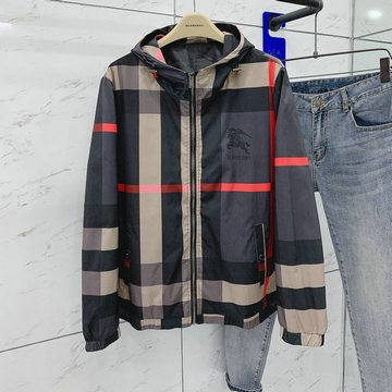 商品名称：バーパリー BURBERRY JS-JKBR23007　2023年春夏最新入荷 ロングスリーブ ボンバージャケット フルジップ ジャケット フード付き トップスコート 長袖 メンズ