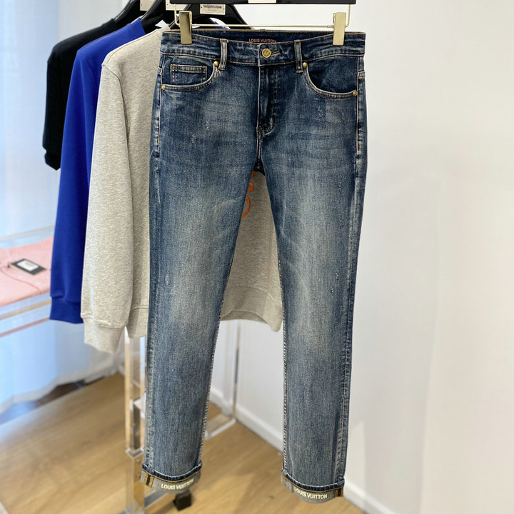 商品名称：ルイヴィトン LOUISVUITTON JS-KNLV23005　2023年春夏最新入荷 ズボン ストレートフィット ポケットディテール デニム ジーンズ カジュアル デニムズボン
