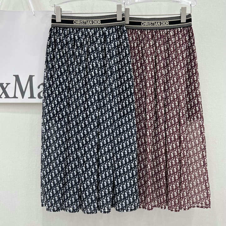 商品名称：クリスチャンディオール CHRISTIAN DIOR JS-KQCD23003　2023年春夏最新入荷 ミディスカート レディース ポンポンスカート オブリーク ャカード