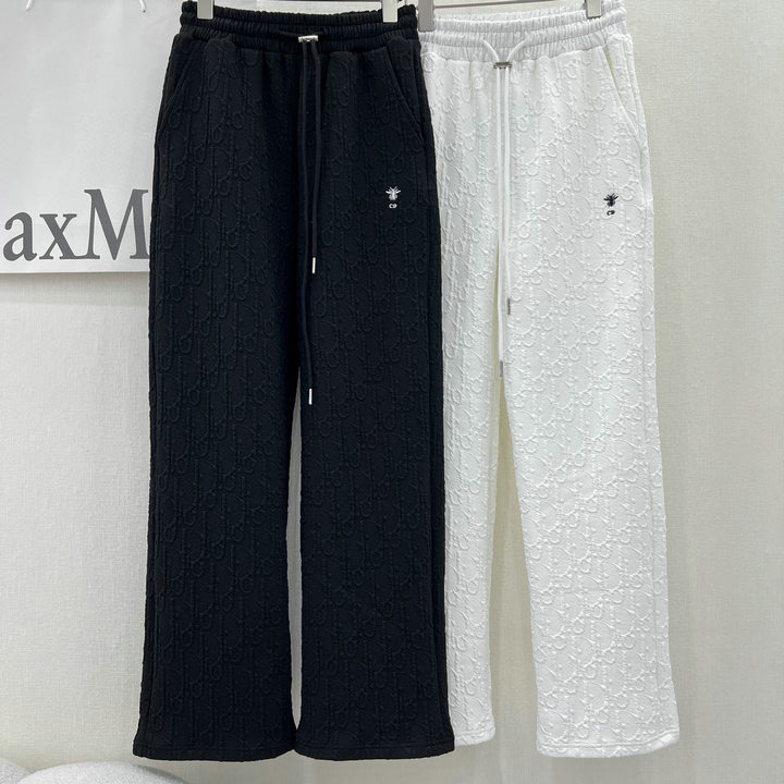 商品名称：クリスチャンディオール CHRISTIAN DIOR JS-KQCD23006　2023年春夏最新入荷 ハッチ刺繍 スポーツパンツ ジャカードズボン 伸縮性のあるウエストバンド