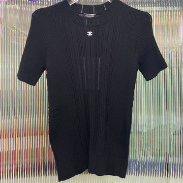 シャネル CHANEL JS-MYCH23001　2023年春夏最新入荷 ショートスリーブ セーター 半袖 ニット レディース トップス 痩せて見える ニットウール