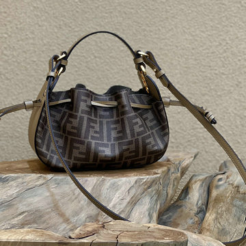 フェンディ FENDI 168-FD8532AKF 2023年最新入荷 ギョウザ トートバッグ トップハンドルバッグ ハンドバッグ 2way ショルダーバッグ クロスボディバッグ