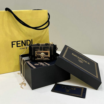 商品名称：フェンディ FENDI 168-FD8567ABK 2023年最新入荷 ミニバゲットバッグ チェーンウォレット 斜め掛け ショルダーバッグ スマートフォンケース