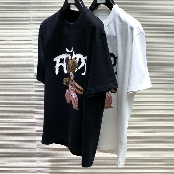 商品名称：フェンディ FENDI JS-TDFD23002　2023年春夏最新入荷 Tシャツ 半袖 ショートスリーブ スウェットシャツ 短袖 トップス レジャーシャツ