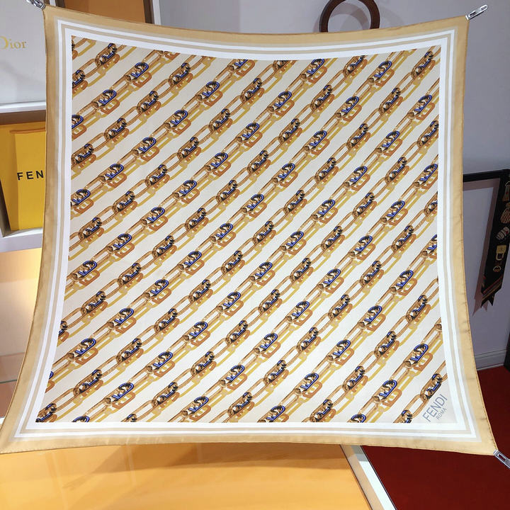 商品名称：フェンディ FENDI JS-WJFD23001　2023年春夏最新入荷 スクエアスカーフ マフラー ツイストシルク