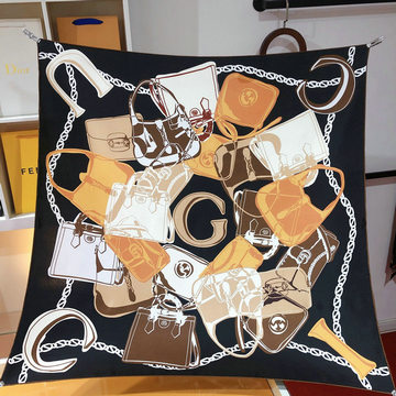 商品名称：グッチ GUCCI JS-WJGG23002　2023年春夏最新入荷 スクエアスカーフ マフラー ツイストシルク