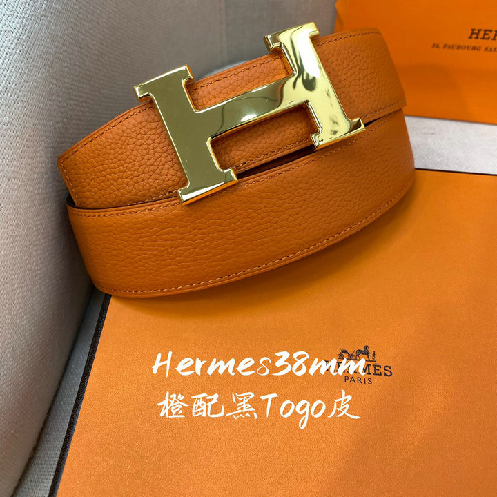 エルメス HERMES JS-HEP23001JC　2023年春夏最新入荷 リバーシブルベルト 幅38mm カーフレザー