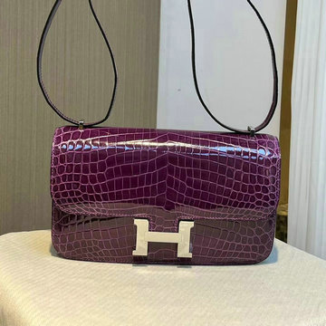 エルメス HERMES 063-H108226ENYZS 2023最新入荷 コンスタンス 斜め掛け ショルダーバッグ クロスボディバッグ レディースかばん クロコ革