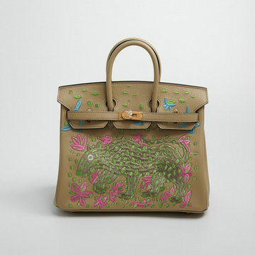 エルメス HERMES 063-HBK25TYJXH 2023最新入荷 バーキンバッグ トップハンドルバッグ トートバッグ ハンドバッグ レディースかばん 刺繍