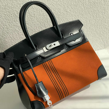 エルメス HERMES 063-HBK30BXPBYKC 2023最新入荷 バーキンバッグ トップハンドルバッグ トートバッグ ハンドバッグ レディースかばん キャンパス