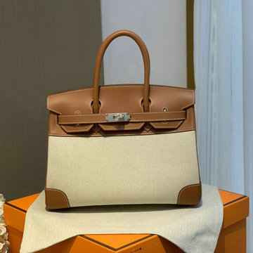 商品名称：エルメス HERMES 063-HBK30SFPBYZ 2023最新入荷 バーキンバッグ トップハンドルバッグ トートバッグ ハンドバッグ レディースかばん swift革 キャンパス