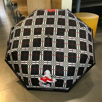 バーパリー BURBERRY 99-YSBR23003 2023年春夏最新入荷 雨傘 ジャンプ傘 フォールディングアンブレラ UVカット 日傘 折りたたみ傘