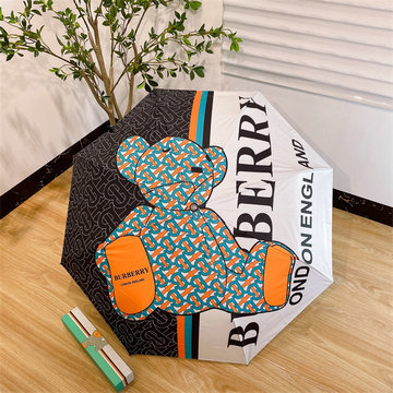 バーパリー BURBERRY 99-YSBR23005 2023年春夏最新入荷 雨傘 ジャンプ傘 フォールディングアンブレラ UVカット 日傘 折りたたみ傘