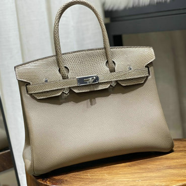 エルメス HERMES 063-HBK30TXYDH 2023最新入荷 バーキンバッグ トップハンドルバッグ トートバッグ ハンドバッグ レディースかばん togo革 リザード革