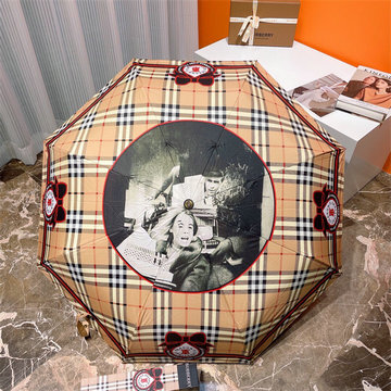 バーパリー BURBERRY 99-YSBR23017 2023年春夏最新入荷 雨傘 ジャンプ傘 フォールディングアンブレラ UVカット 日傘 折りたたみ傘
