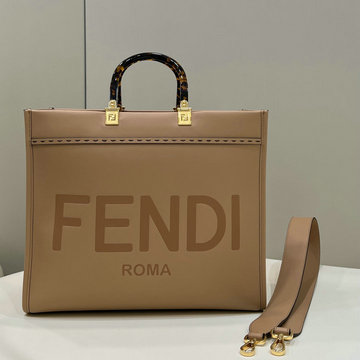 フェンディ FENDI 168-FD8266SXS　2022年最新入荷 サンシャイン ミディアム ショッパーバッグ トートバッグ ハンドバッグ 2way ショルダーバッグ キャンパス 刺繍 バッグ