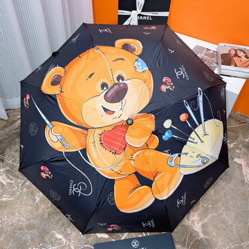シャネル CHANEL 99-YSCH23025 2023年春夏最新入荷 雨傘 ジャンプ傘 フォールディングアンブレラ UVカット 日傘 折りたたみ傘