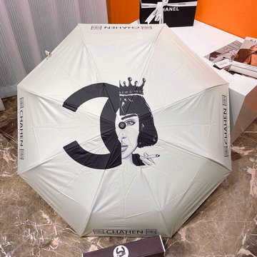 シャネル CHANEL 99-YSCH23026 2023年春夏最新入荷 雨傘 ジャンプ傘 フォールディングアンブレラ UVカット 日傘 折りたたみ傘