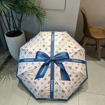 シャネル CHANEL 99-YSCH23029 2023年春夏最新入荷 雨傘 ジャンプ傘 フォールディングアンブレラ UVカット 日傘 折りたたみ傘